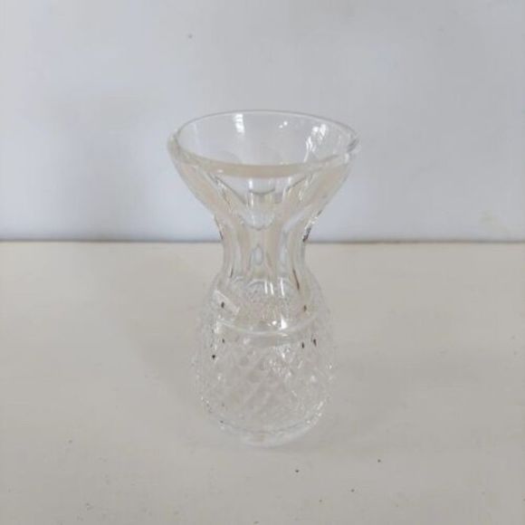 Waterford Crystal Accents Vintage98s Signed Waterford Crystal Bud Vase In The Alana Pattern
